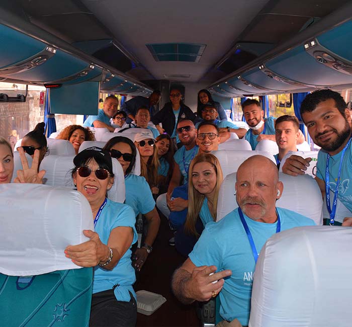 group on gulf south charter bus