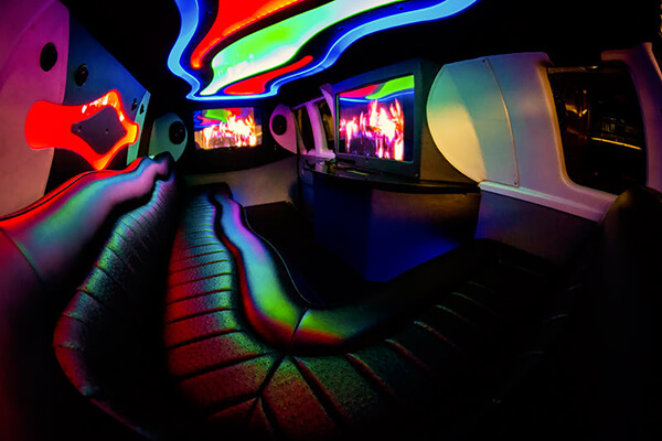 Spacious interior inside our limos